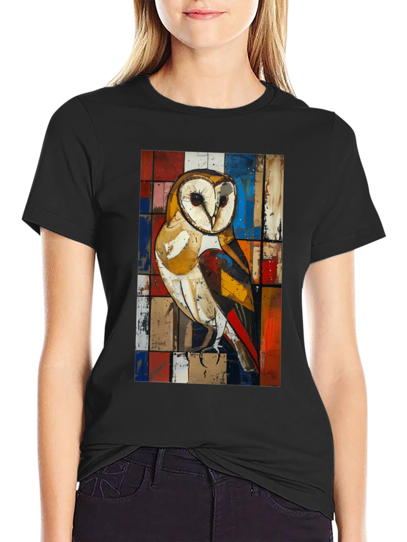 Owl Art T-Shirt - Unique Graphic Tee