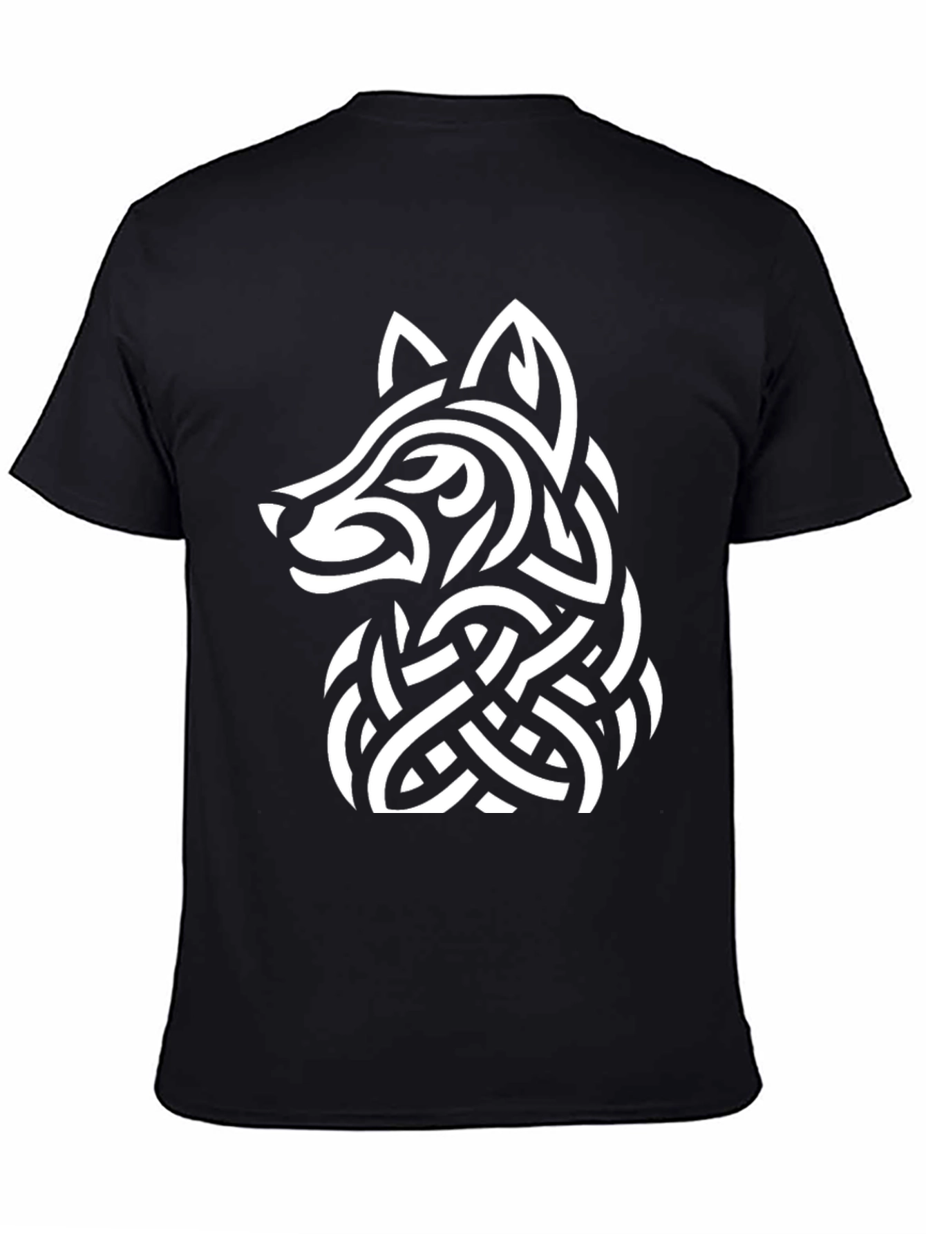 Celtic Knot Wolf T-Shirt - Black
