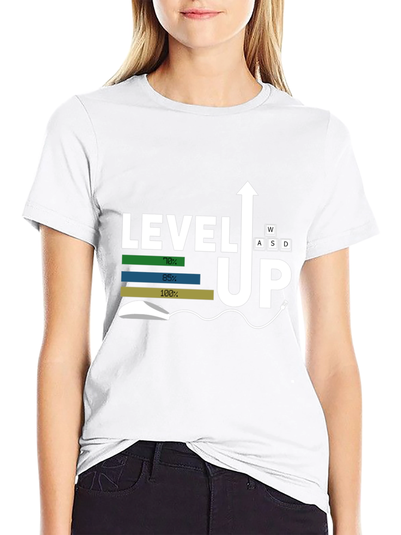 Level Up Gaming T-Shirt - Black
