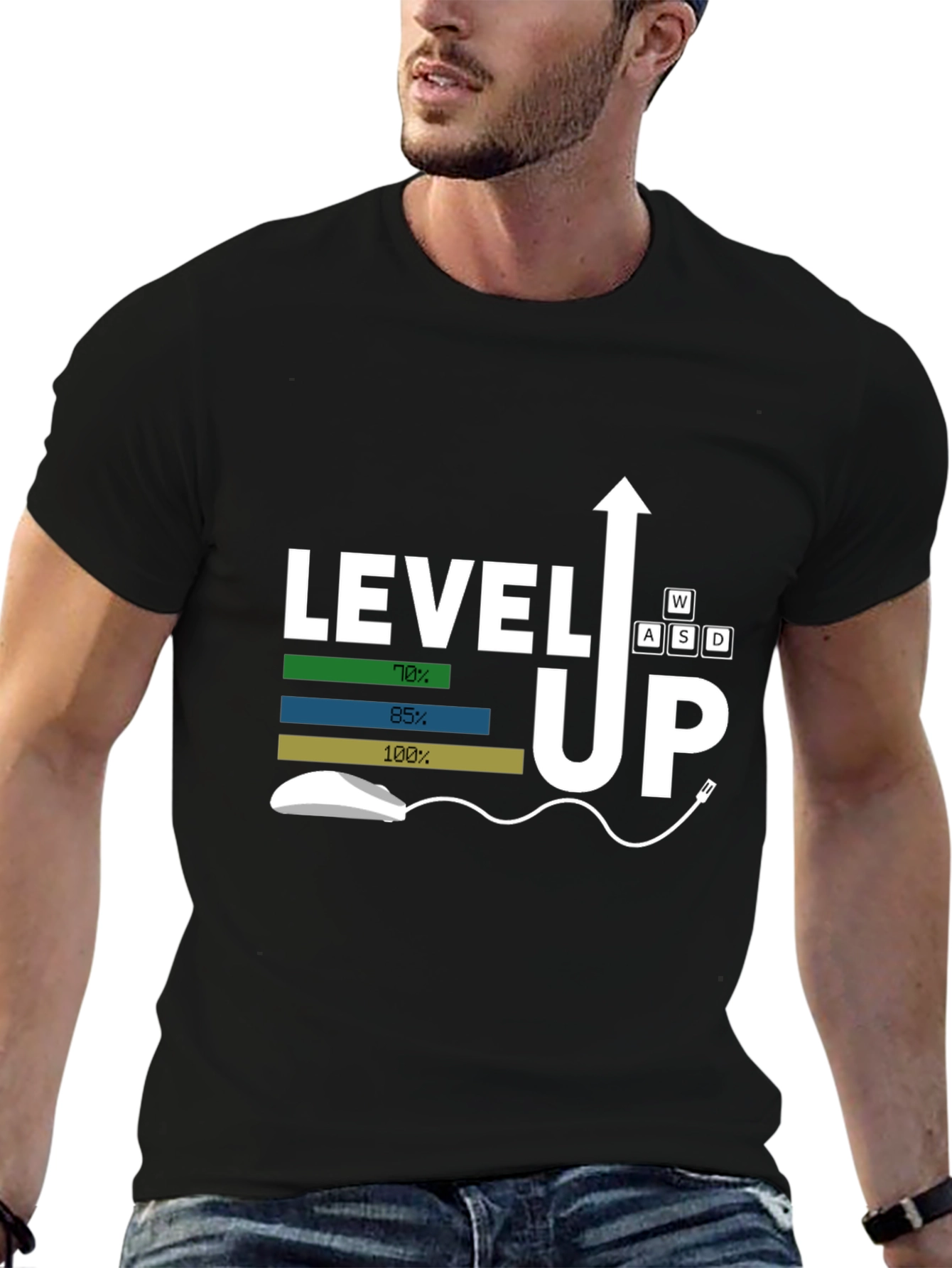 Level Up Gaming T-Shirt - Black