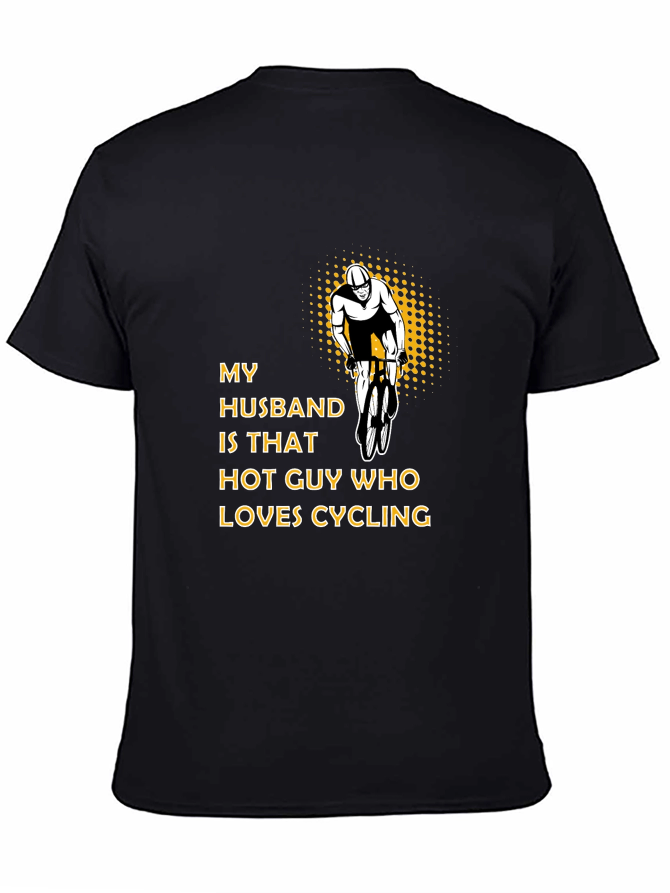 My Husband Loves Cycling Graphic T-Shirt