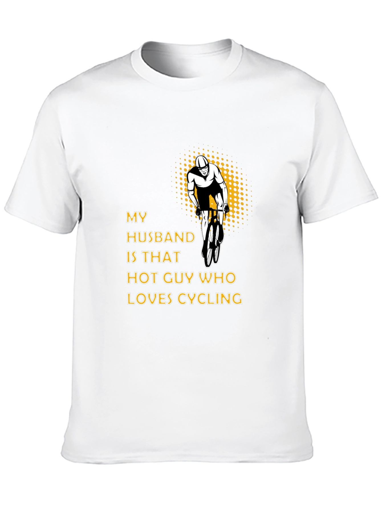 My Husband Loves Cycling Graphic T-Shirt