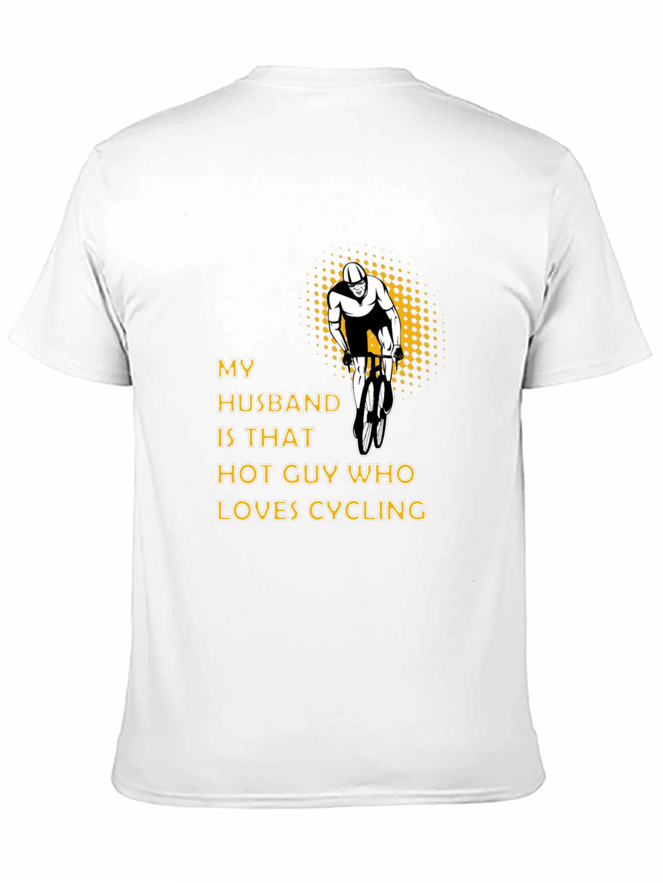 My Husband Loves Cycling Graphic T-Shirt