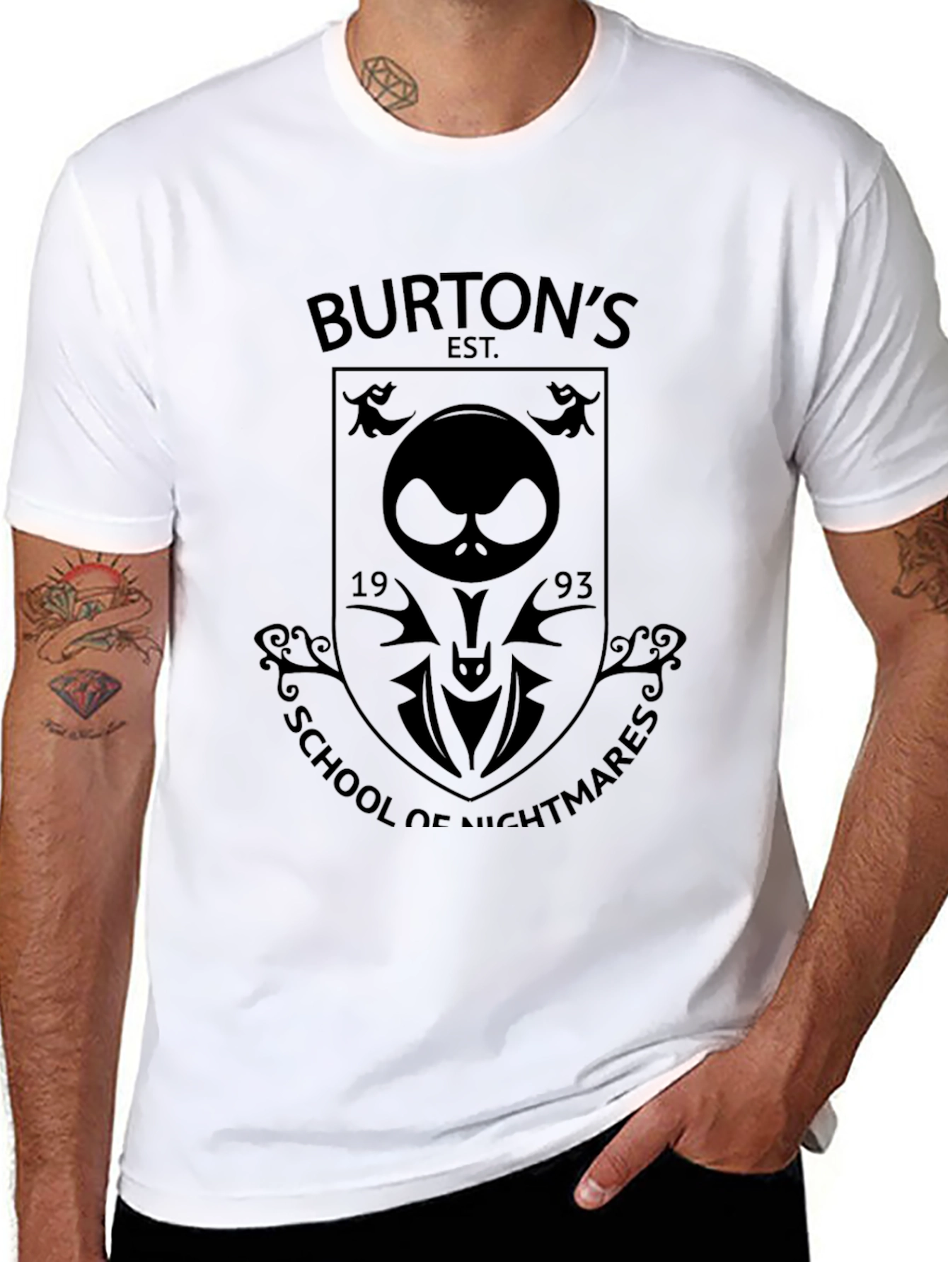 Burtons School of Nightmares Black T-Shirt