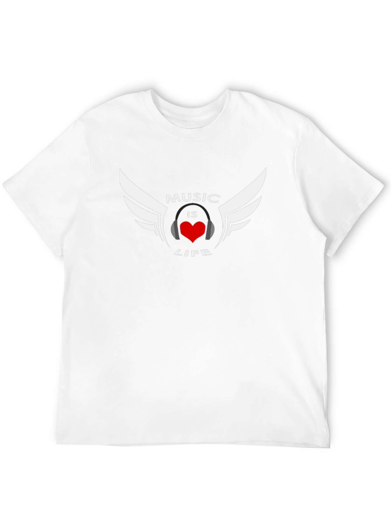 Music is Life Graphic Tee - Black T-Shirt