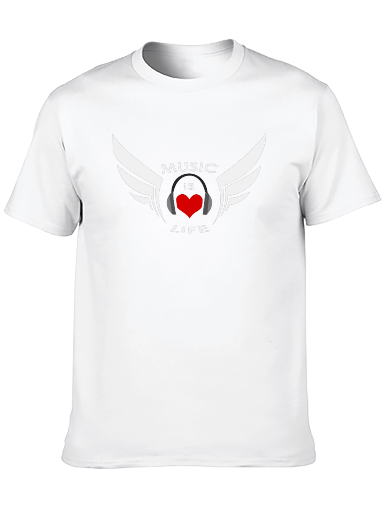 Music is Life Graphic Tee - Black T-Shirt