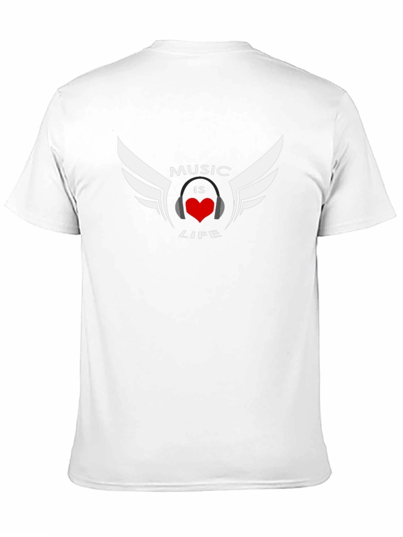 Music is Life Graphic Tee - Black T-Shirt