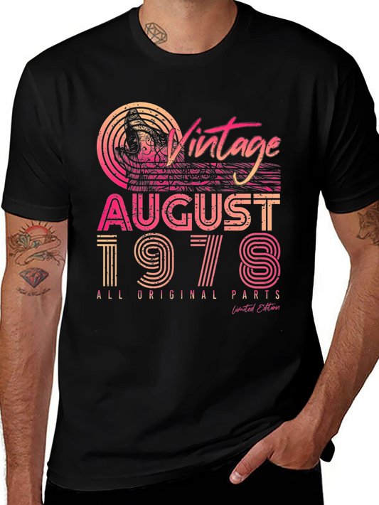 Vintage August 1978 T-Shirt Limited Edition