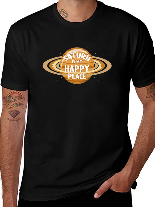 Saturn Is My Happy Place Graphic T-Shirt
