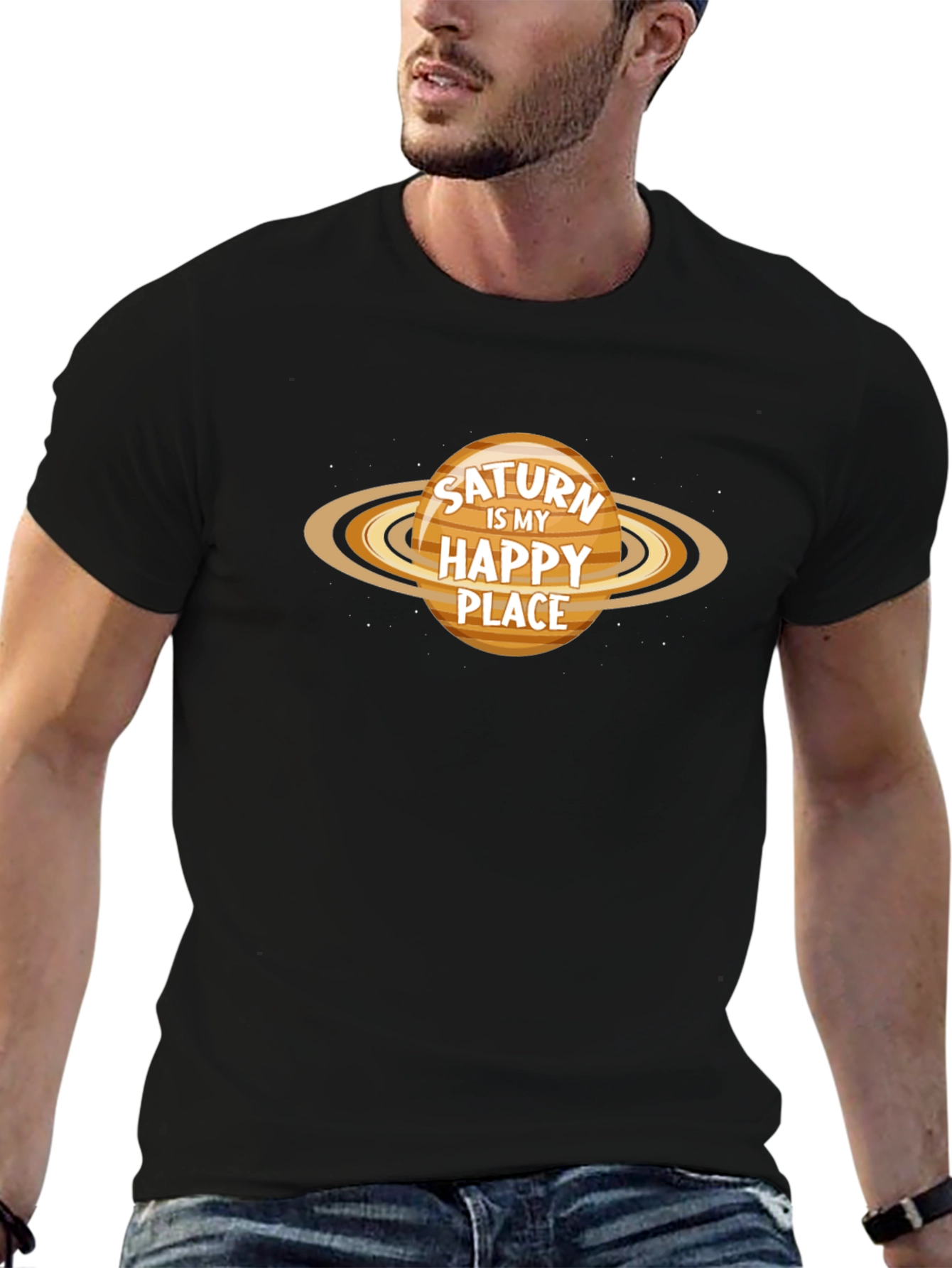 Saturn Is My Happy Place Graphic T-Shirt