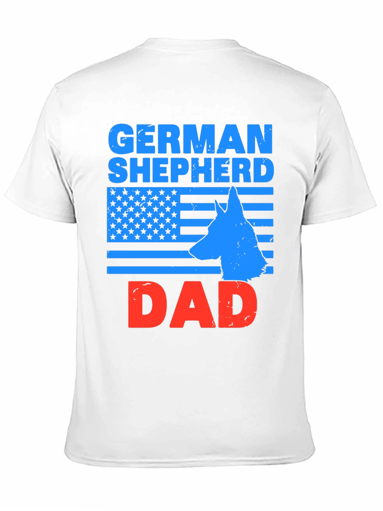 German Shepherd Dad Patriotic T-Shirt