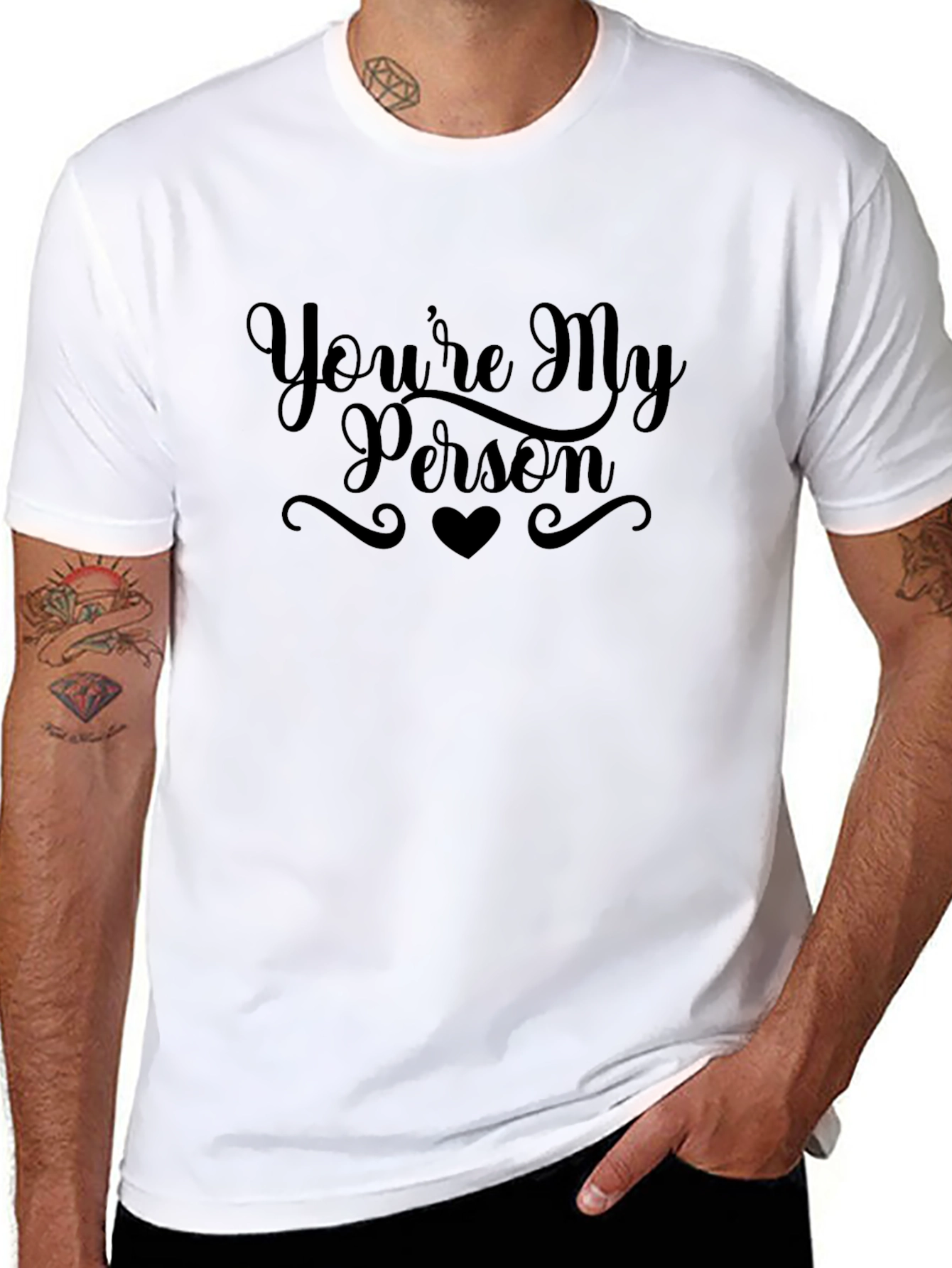 Youre My Person Graphic Tee - Stylish Black T-Shirt