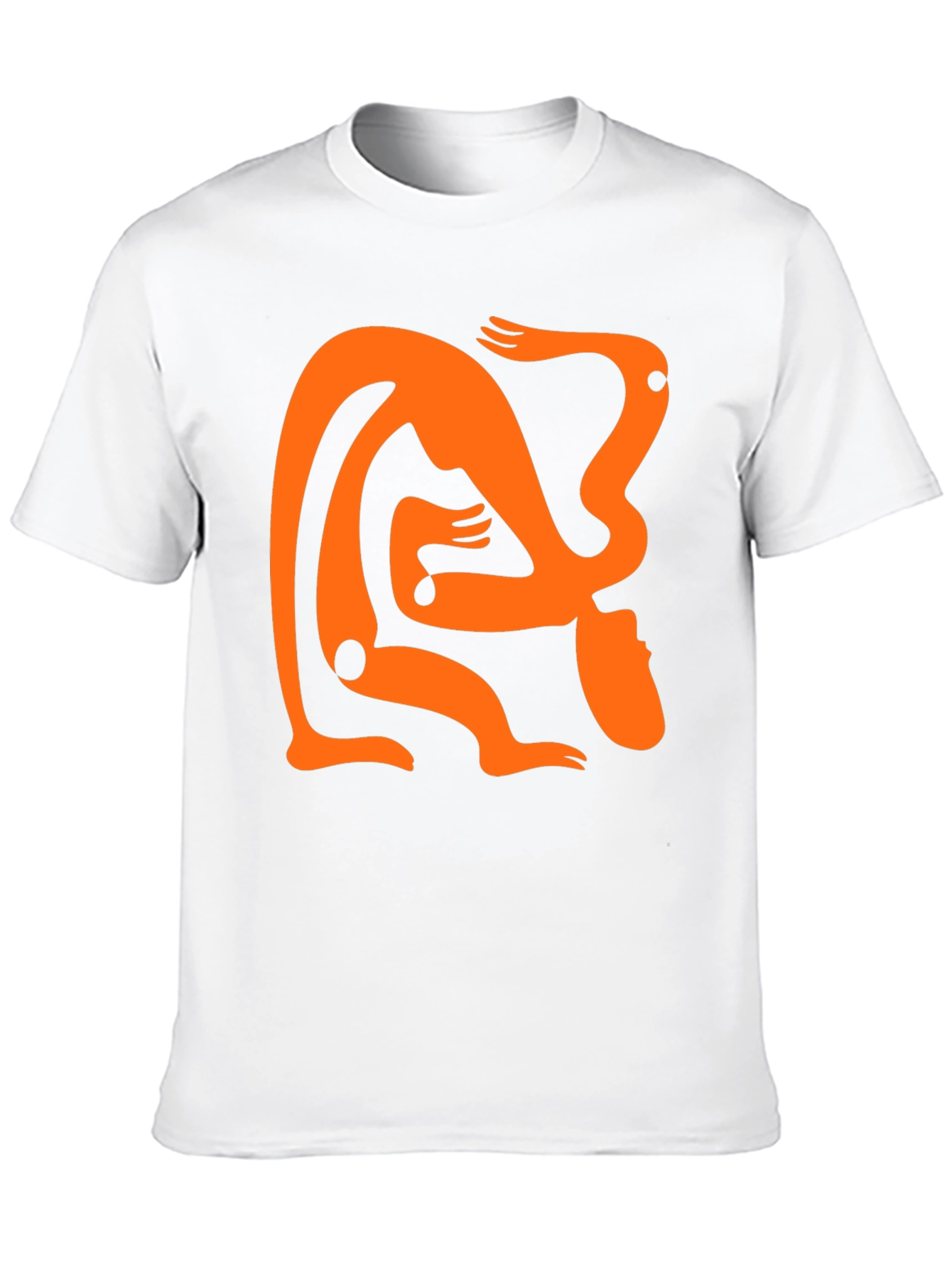 Abstract Figure Black Graphic Tee