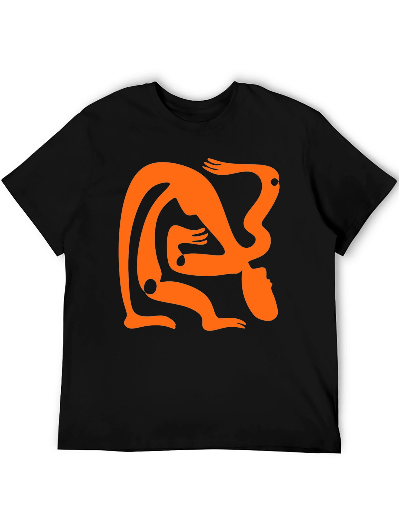 Abstract Figure Black Graphic Tee