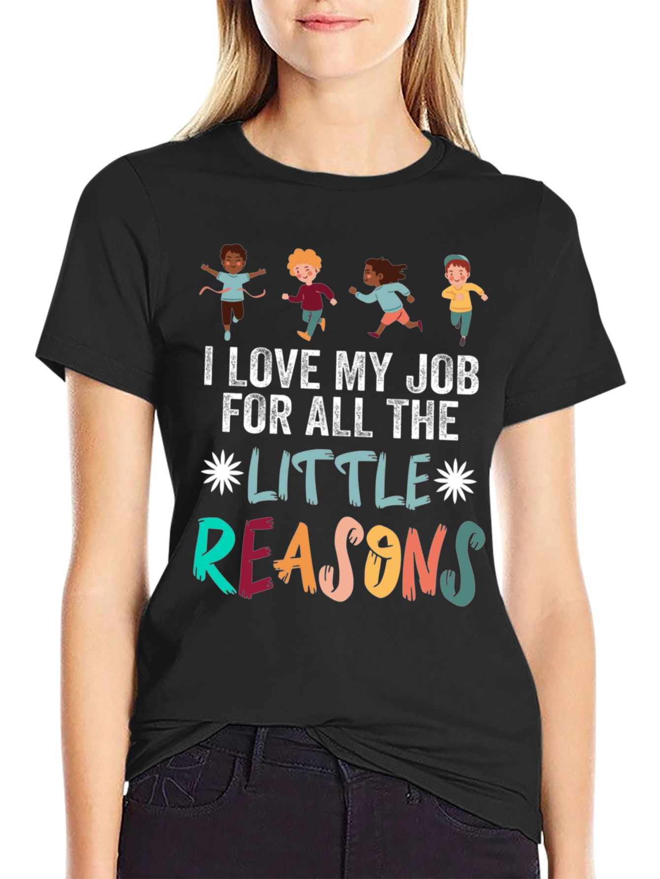 I Love My Job Teacher Graphic T-Shirt