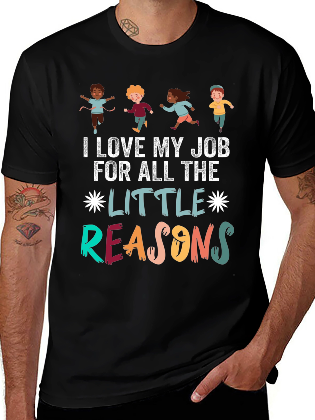 I Love My Job Teacher Graphic T-Shirt