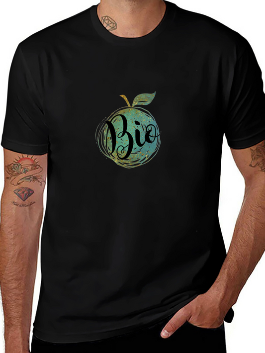 Bio Apple Graphic Tee - Sustainable Style