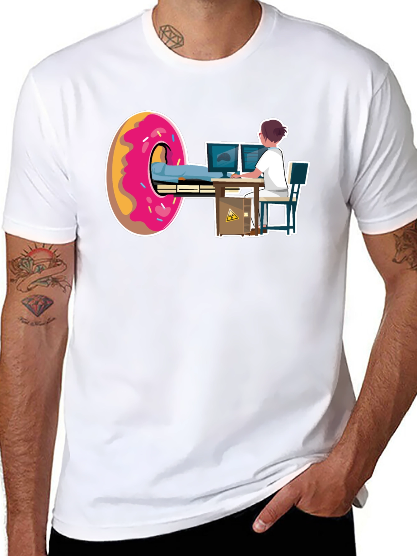 Funny Donut CT Scan Radiology Tech T-Shirt