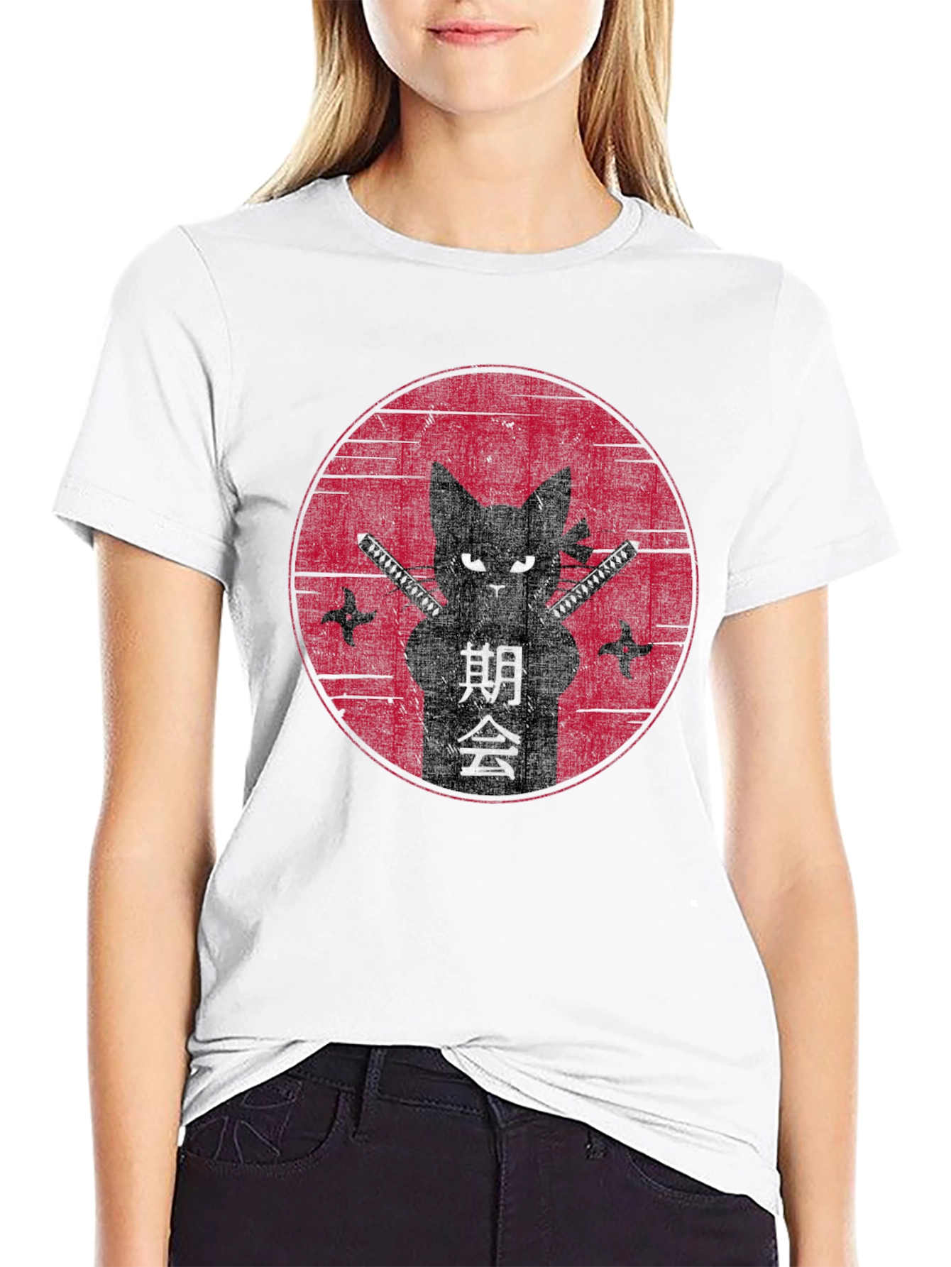 Ninja Cat Graphic T-Shirt