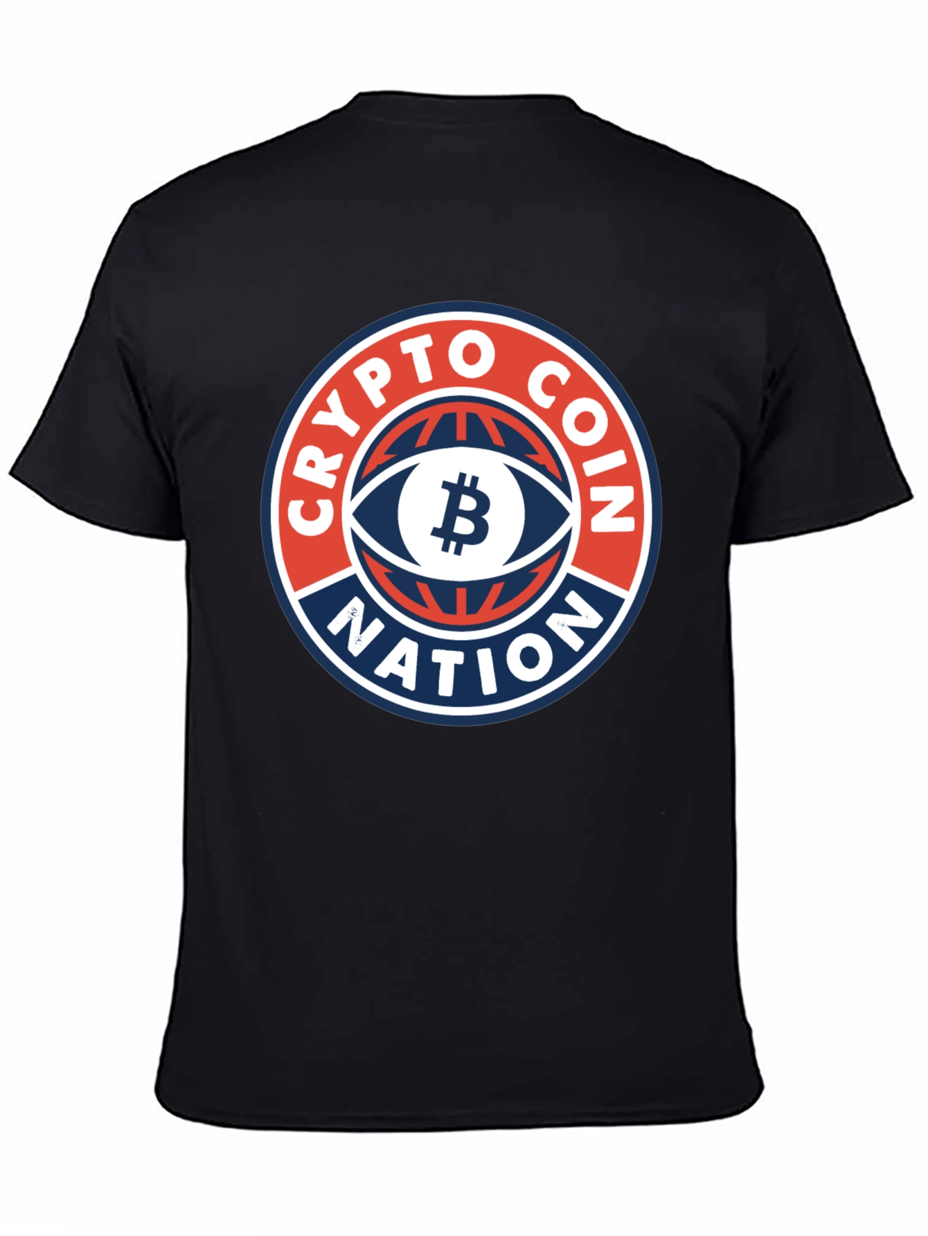 Crypto Coin Nation Black Graphic T-Shirt