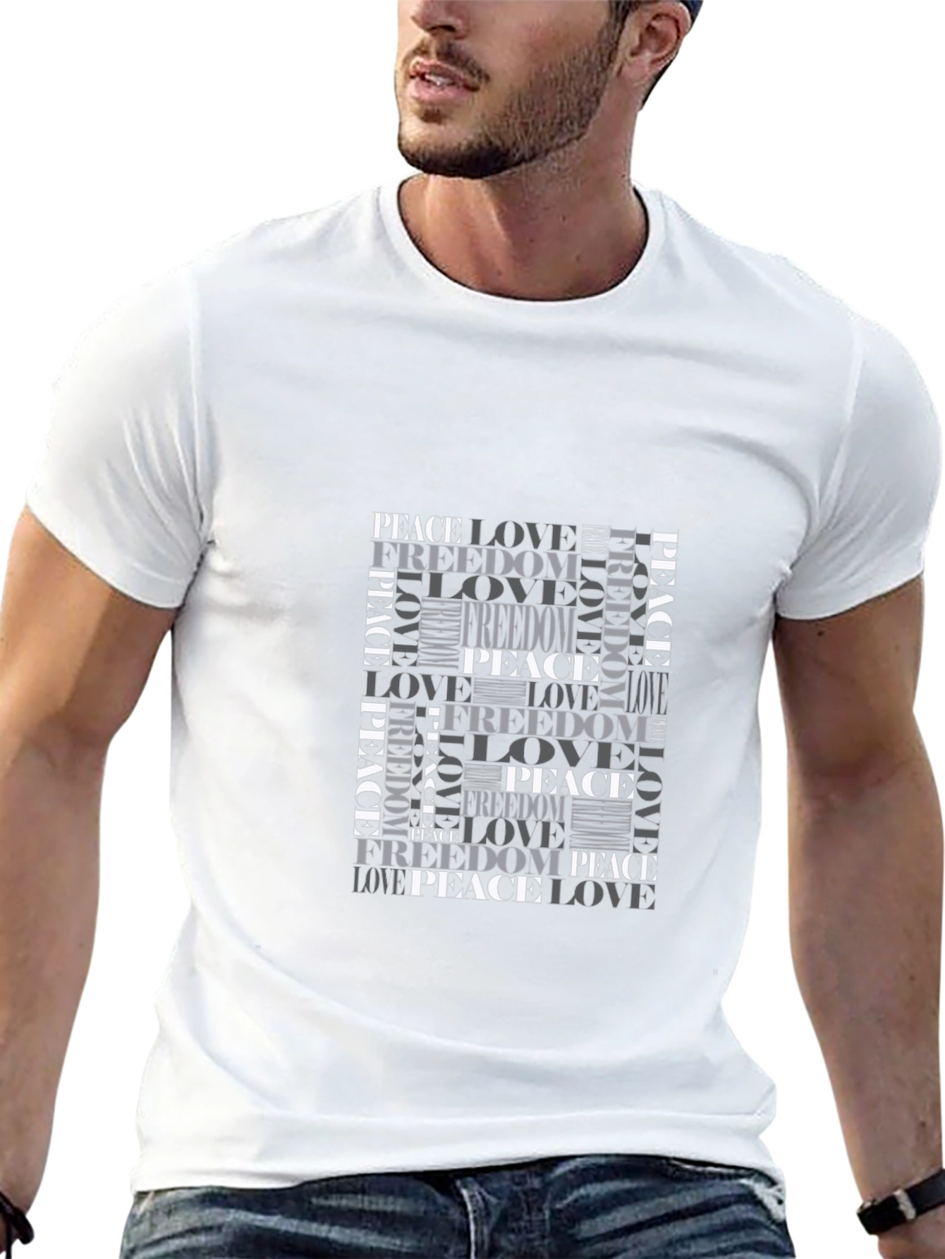 Peace Love Freedom Graphic T-Shirt - Stylish & Trendy
