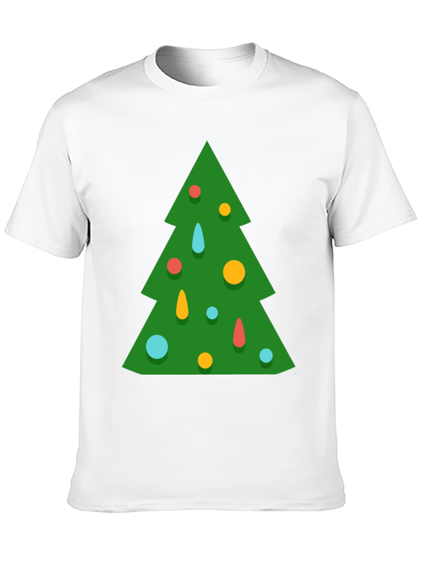 Festive Christmas Tree Graphic Tee - Holiday Style