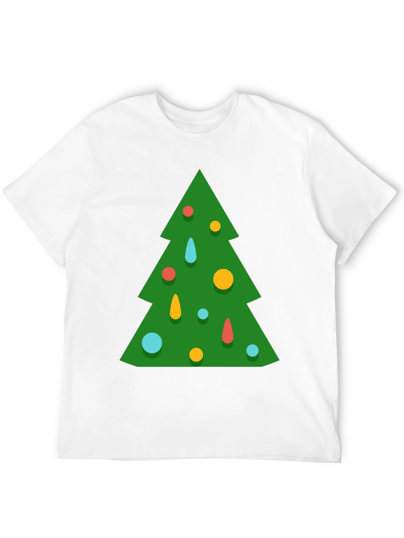 Festive Christmas Tree Graphic Tee - Holiday Style