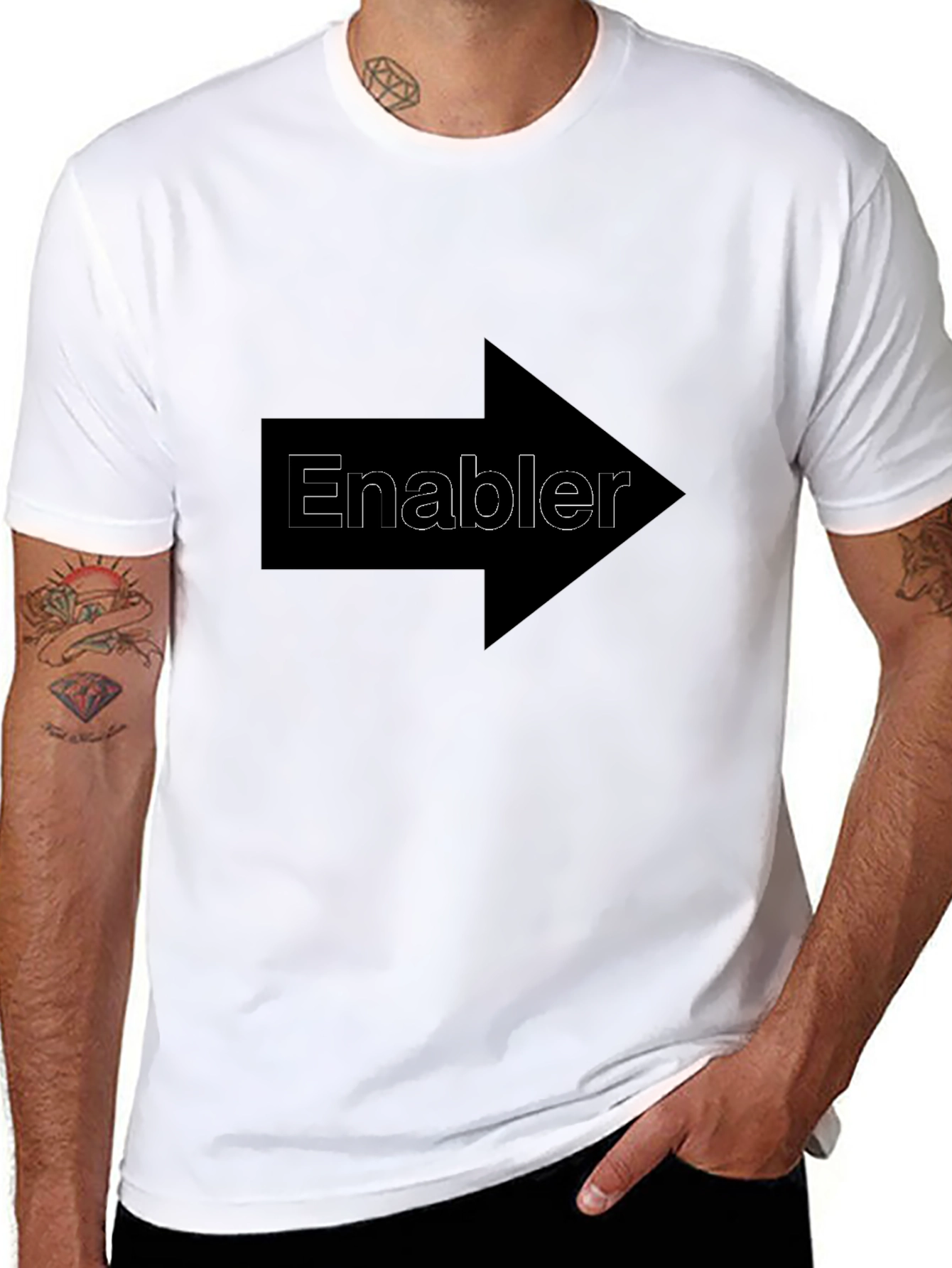 Enabler Arrow T-Shirt - Funny Novelty Tee
