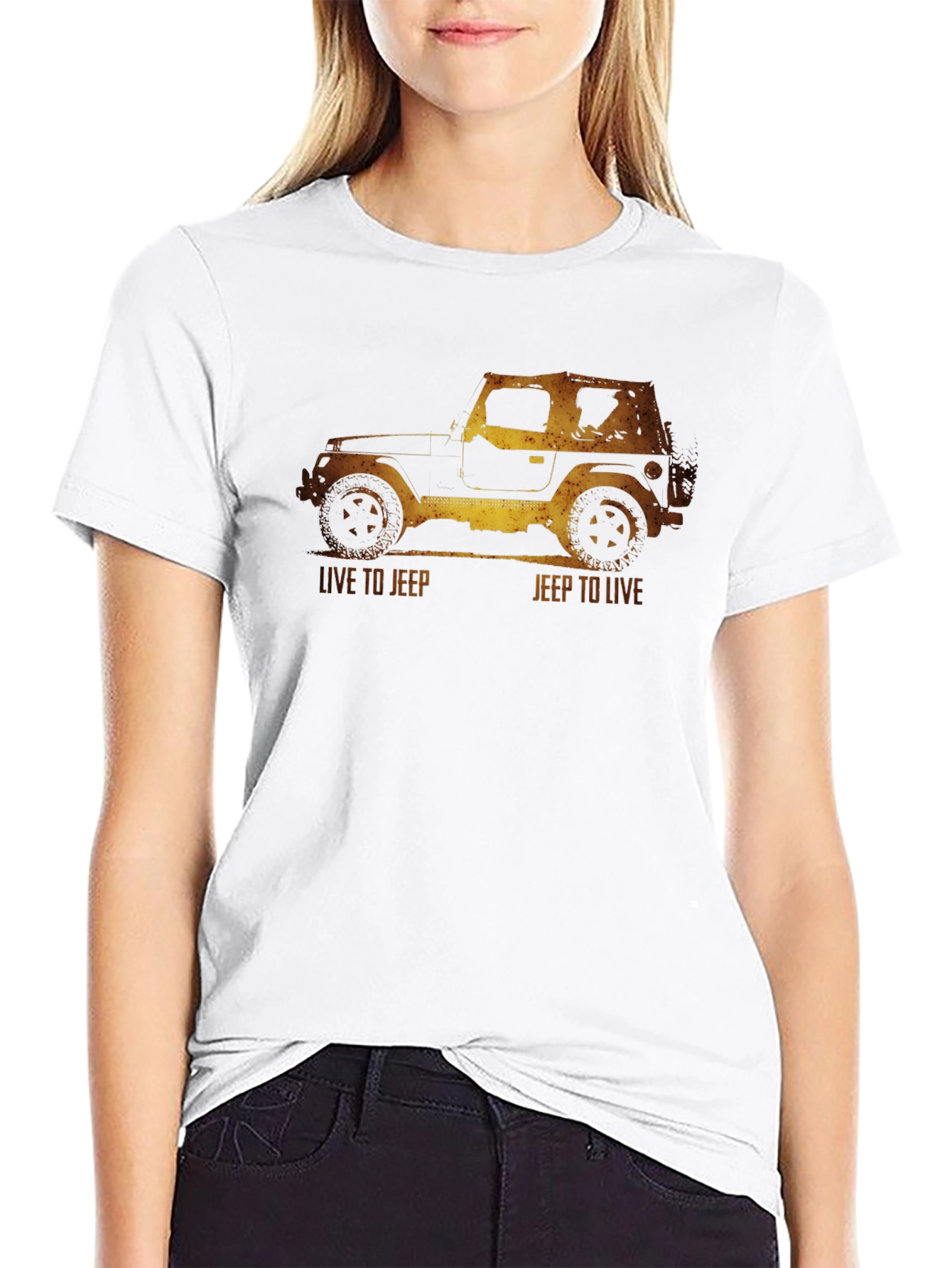 Live to Jeep Black Graphic Tee