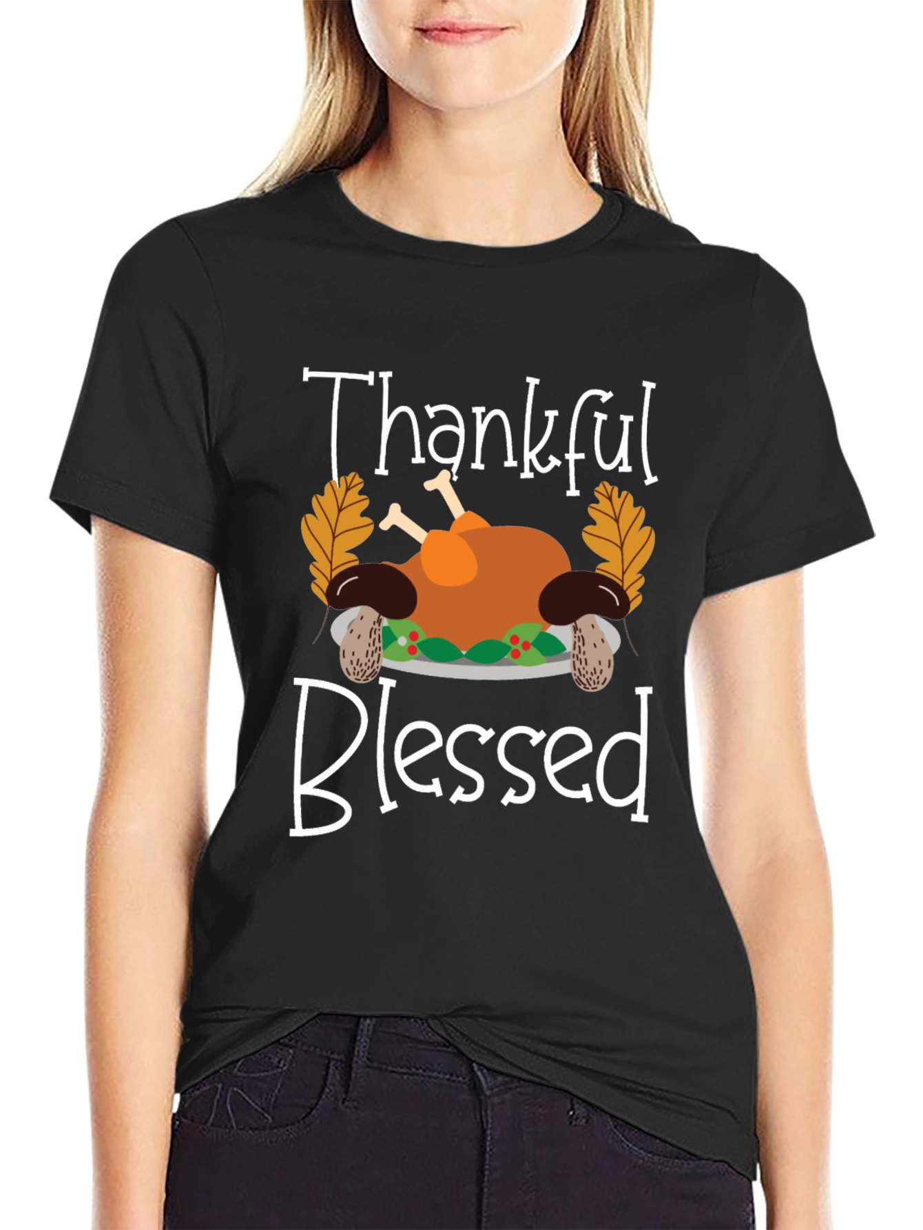 Thankful Blessed Thanksgiving T-Shirt