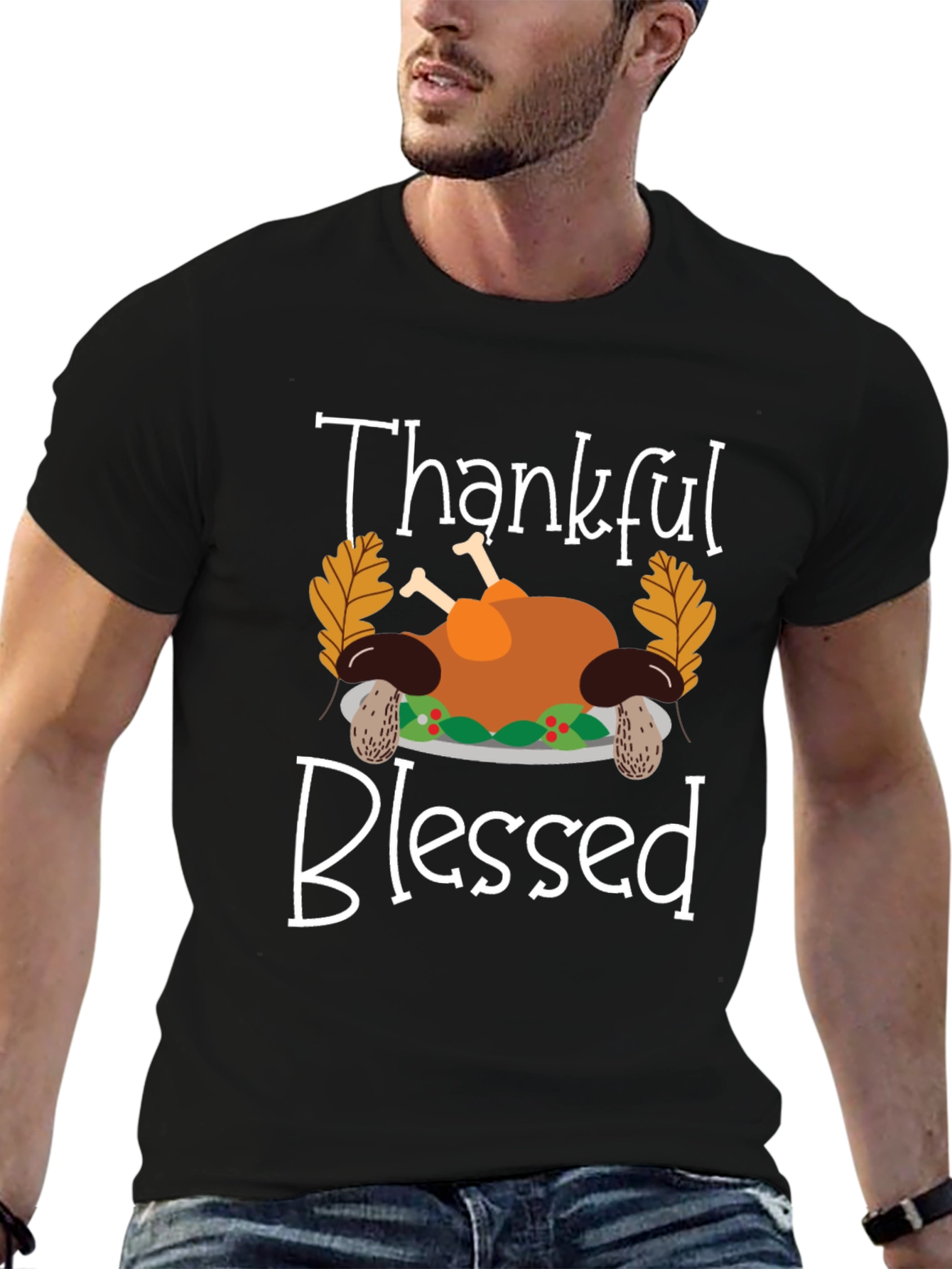 Thankful Blessed Thanksgiving T-Shirt