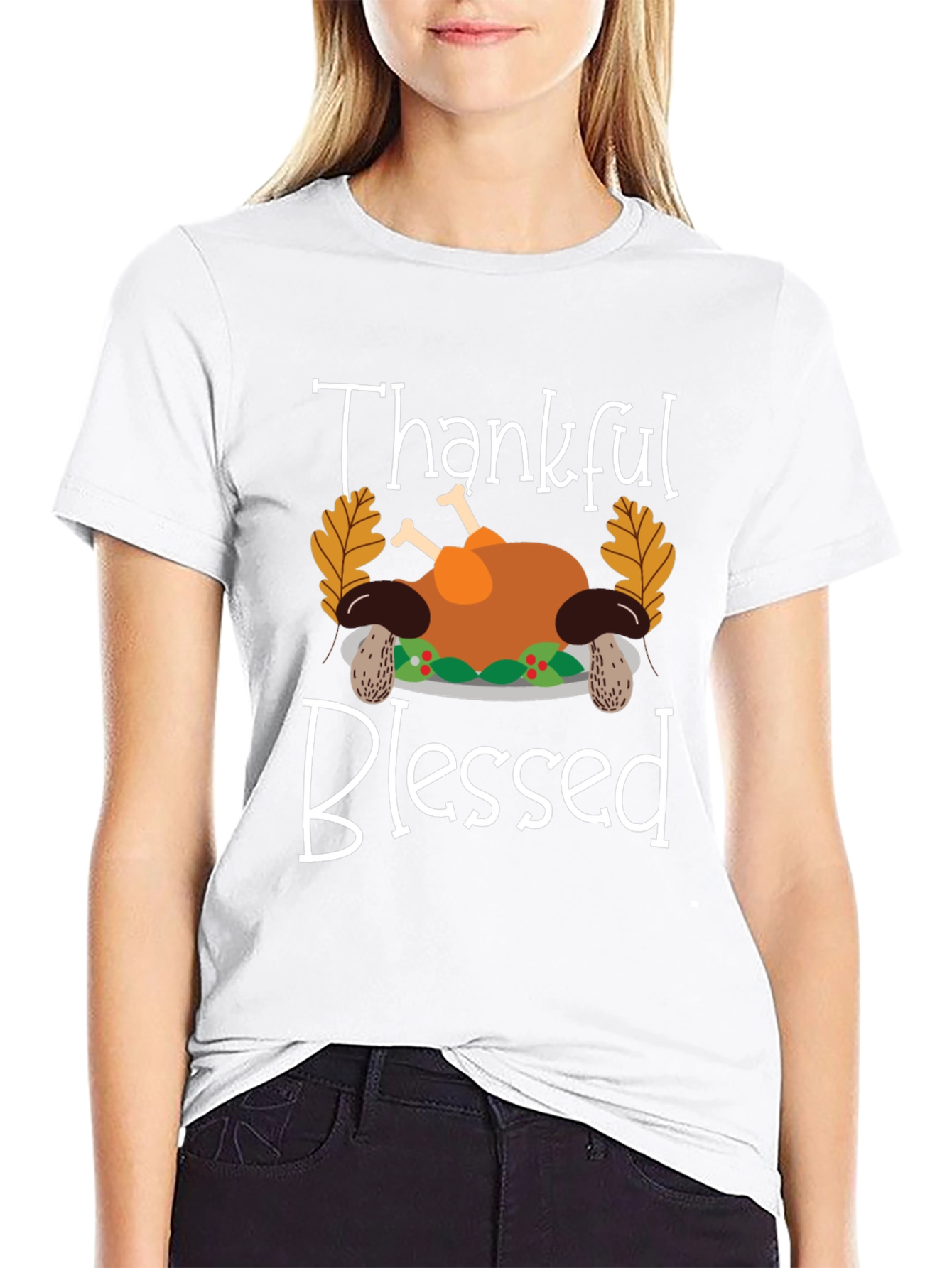 Thankful Blessed Thanksgiving T-Shirt