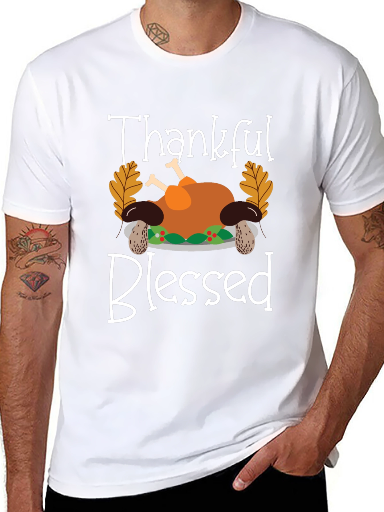 Thankful Blessed Thanksgiving T-Shirt