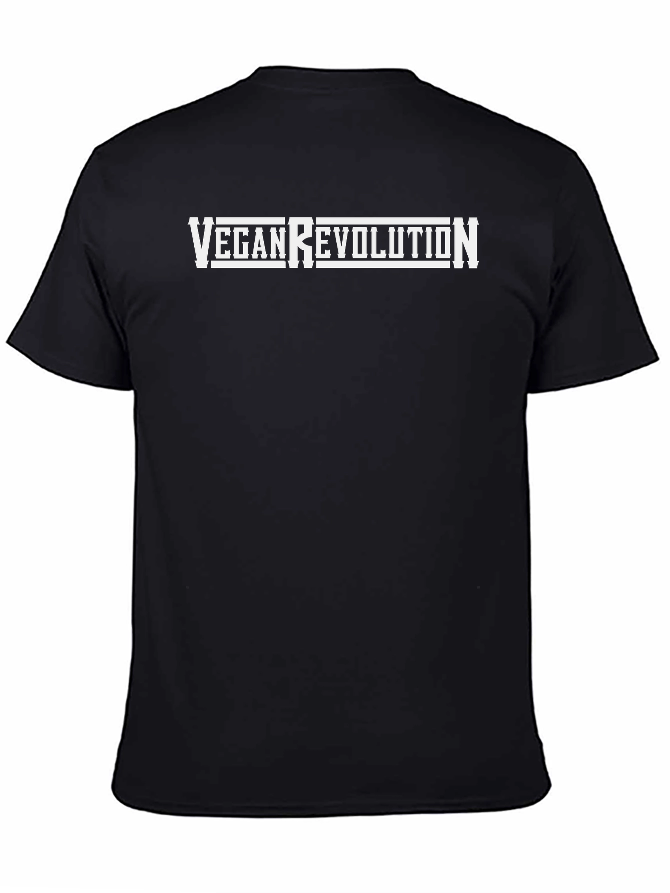 Vegan Revolution Black T-Shirt - Bold Statement Tee