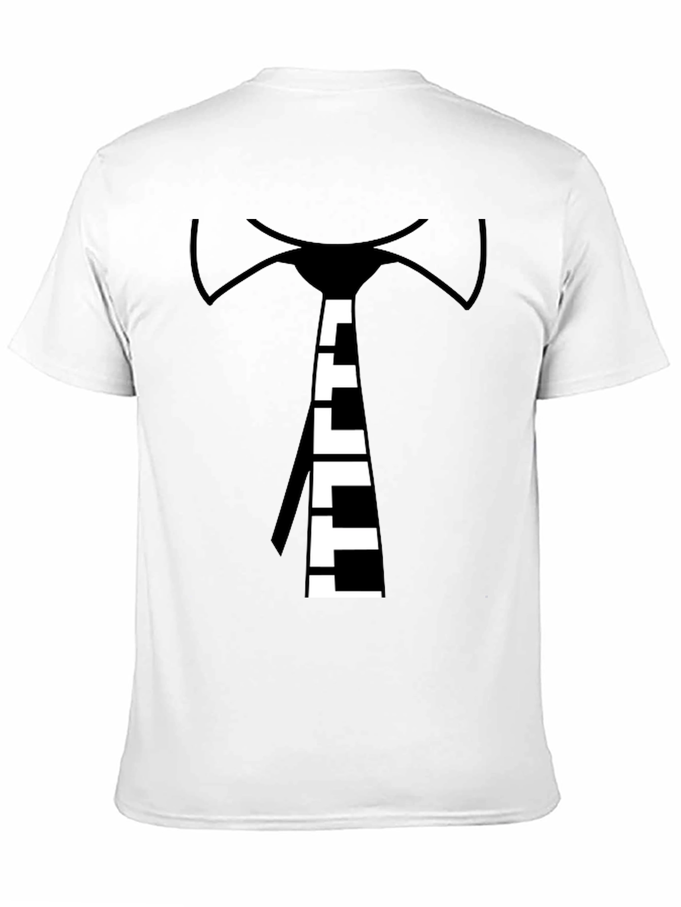 Piano Tie Graphic Black T-Shirt