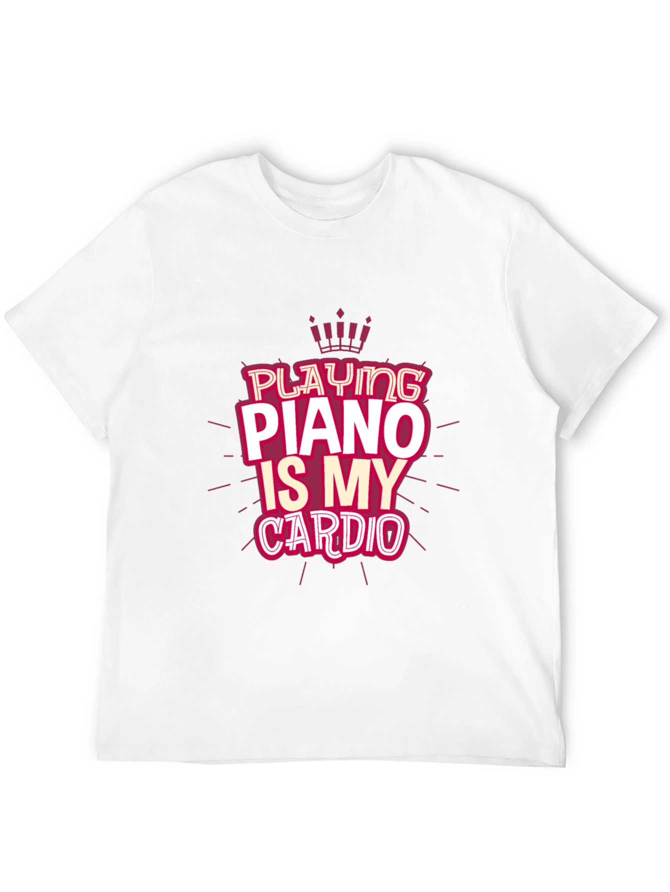Piano Is My Cardio T-Shirt Musician Tee