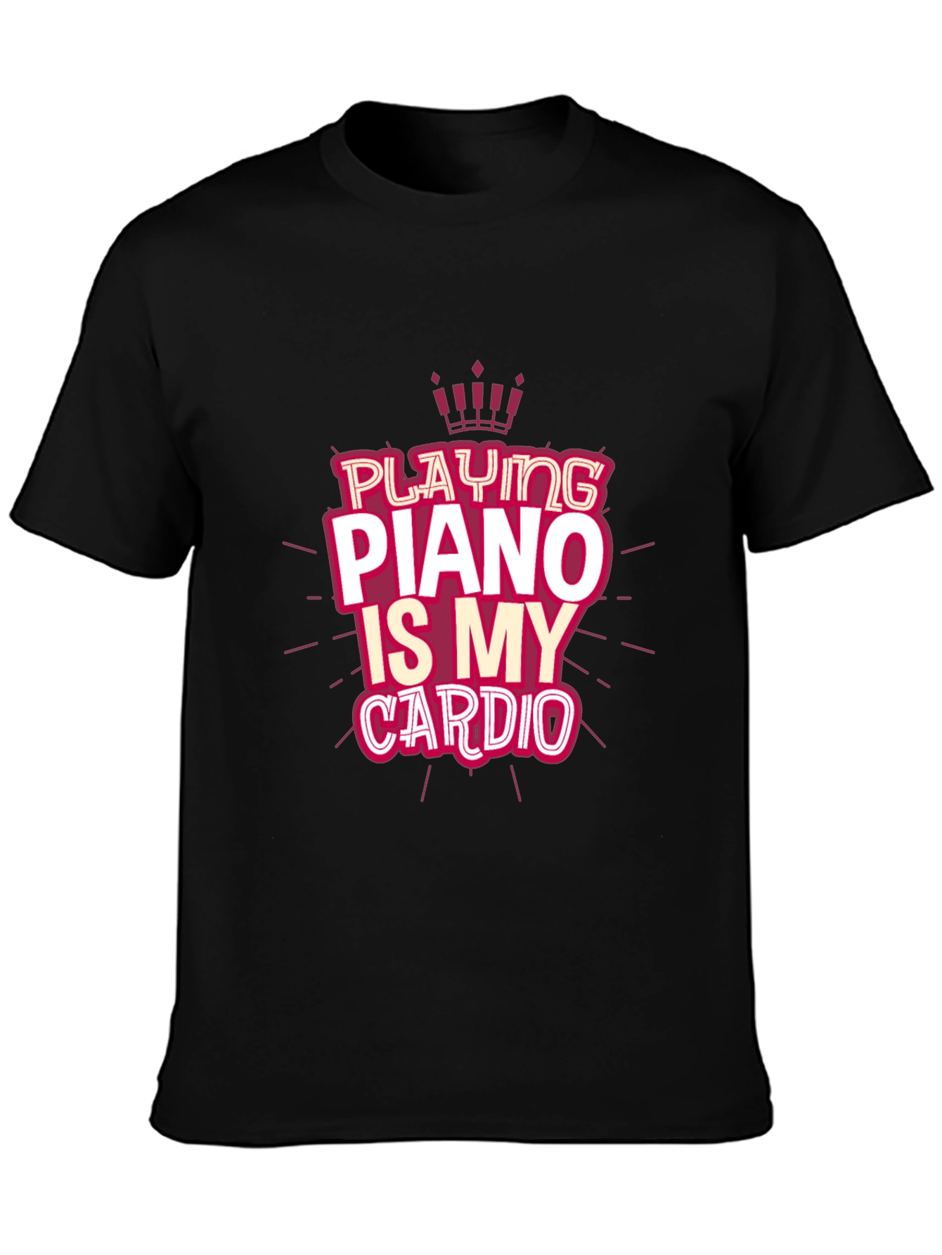 Piano Is My Cardio T-Shirt Musician Tee