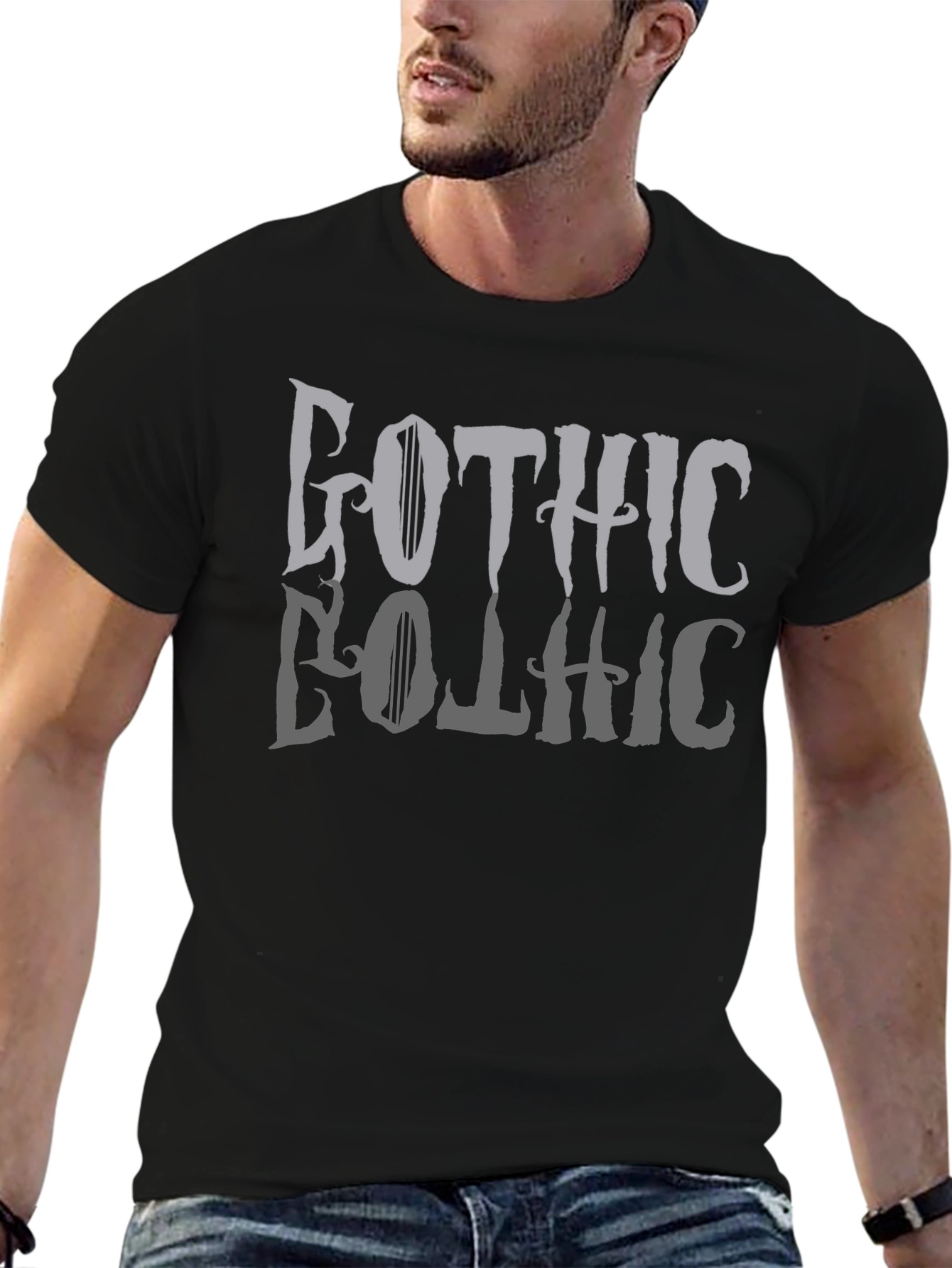 Gothic Style Mens Graphic Tee