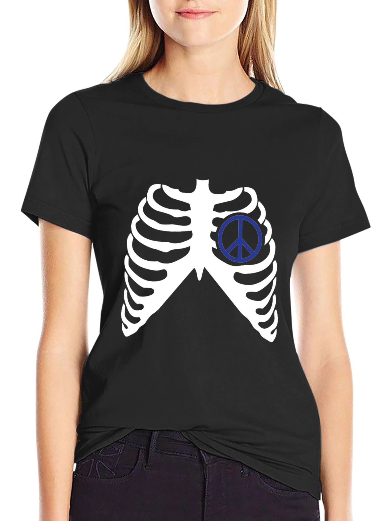 Peace Ribcage Graphic Tee