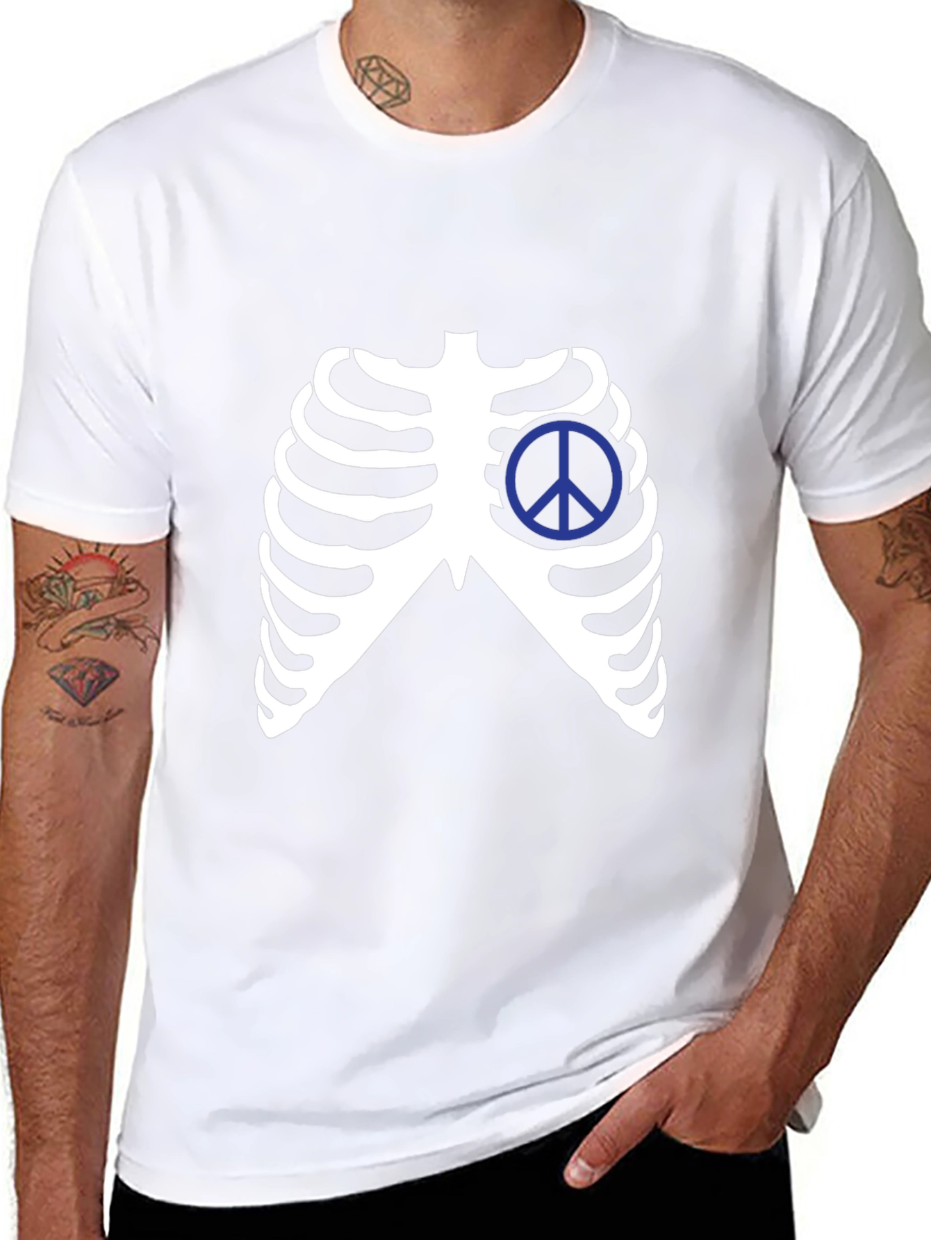 Peace Ribcage Graphic Tee