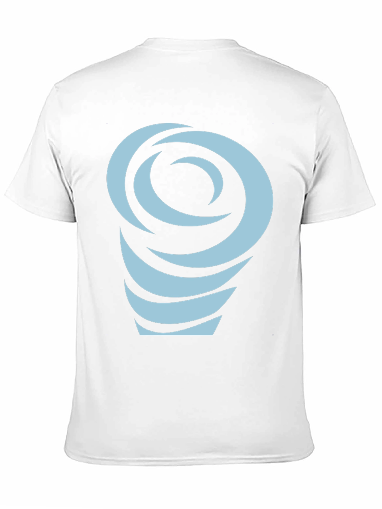 Abstract Swirl Graphic Tee - Black Cotton Blend