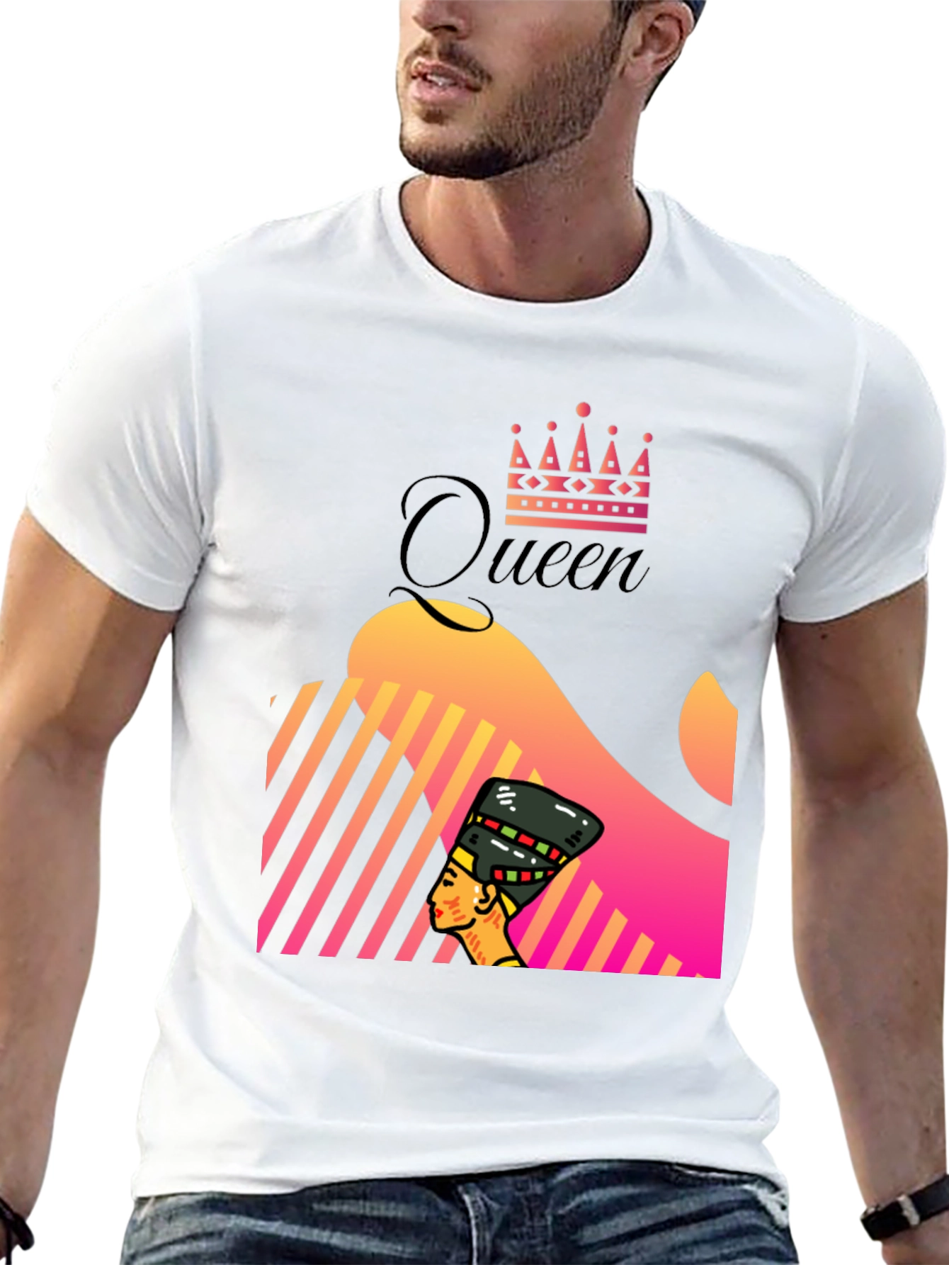 Queen Nefertiti Graphic Tee - Unique Design