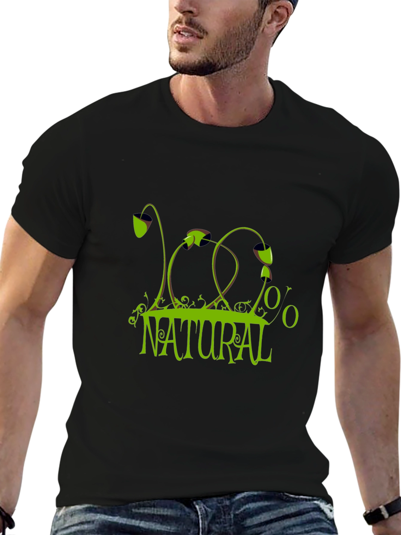100% Natural Graphic T-Shirt - Eco-Friendly Style