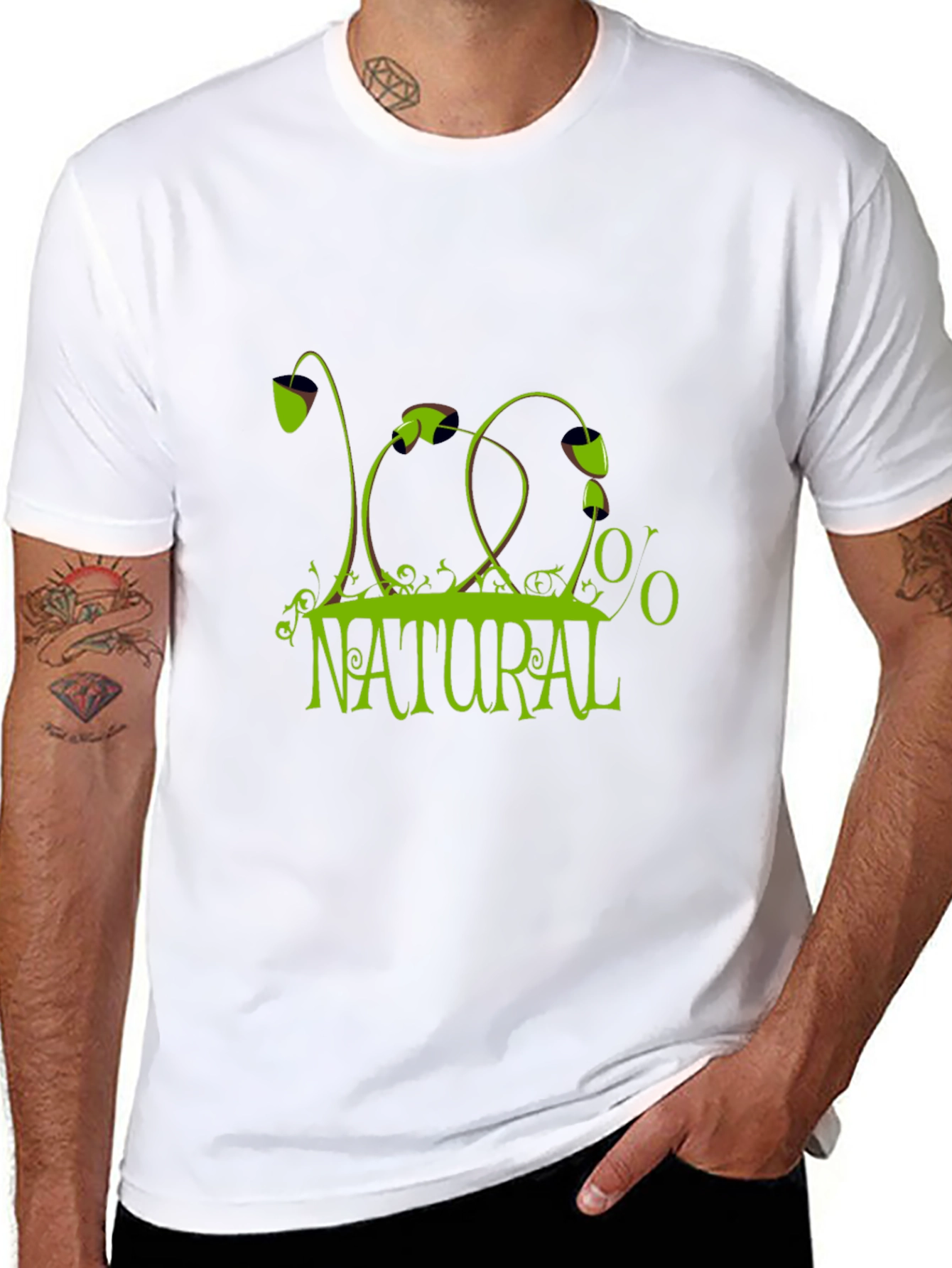 100% Natural Graphic T-Shirt - Eco-Friendly Style