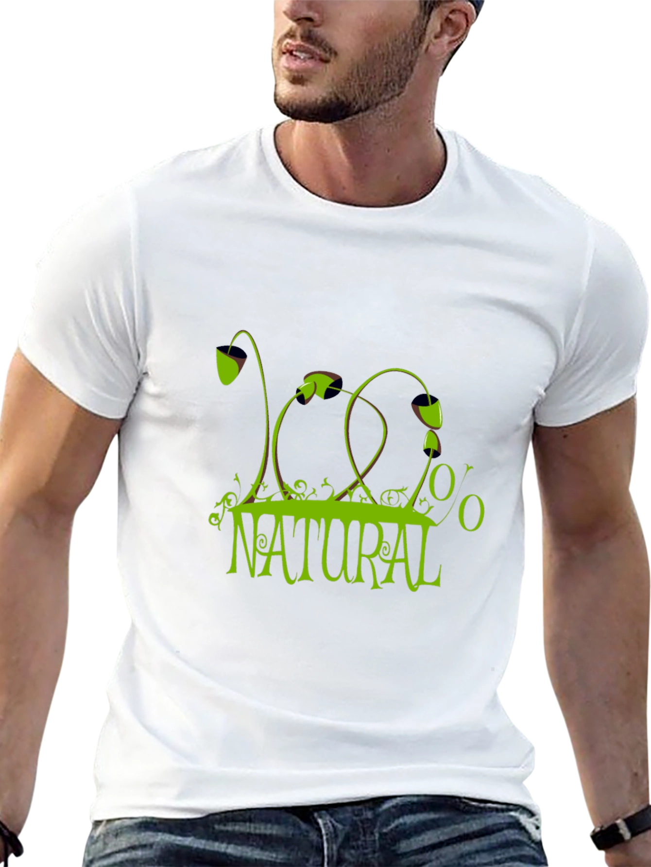 100% Natural Graphic T-Shirt - Eco-Friendly Style