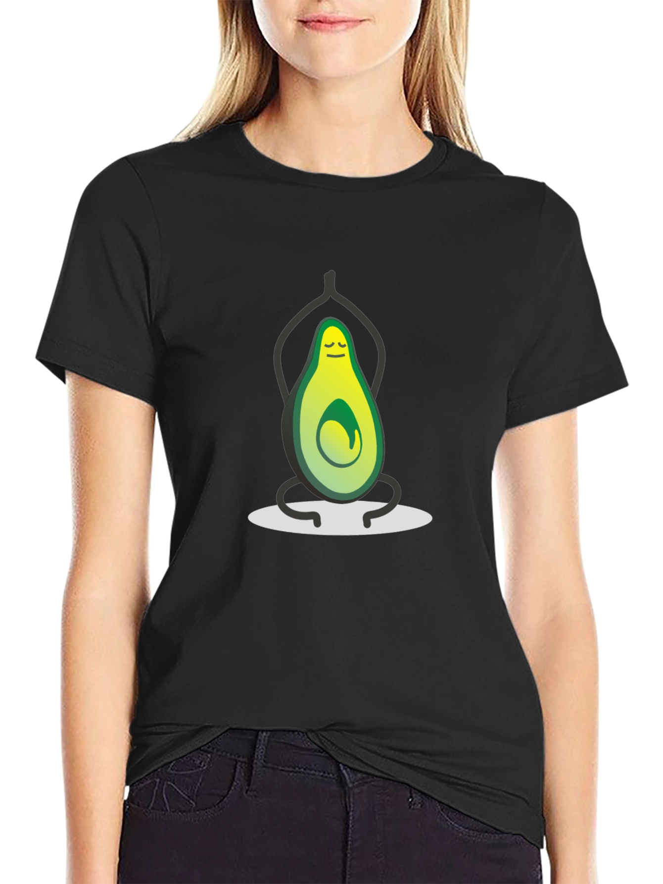Yoga Avocado Graphic T-Shirt