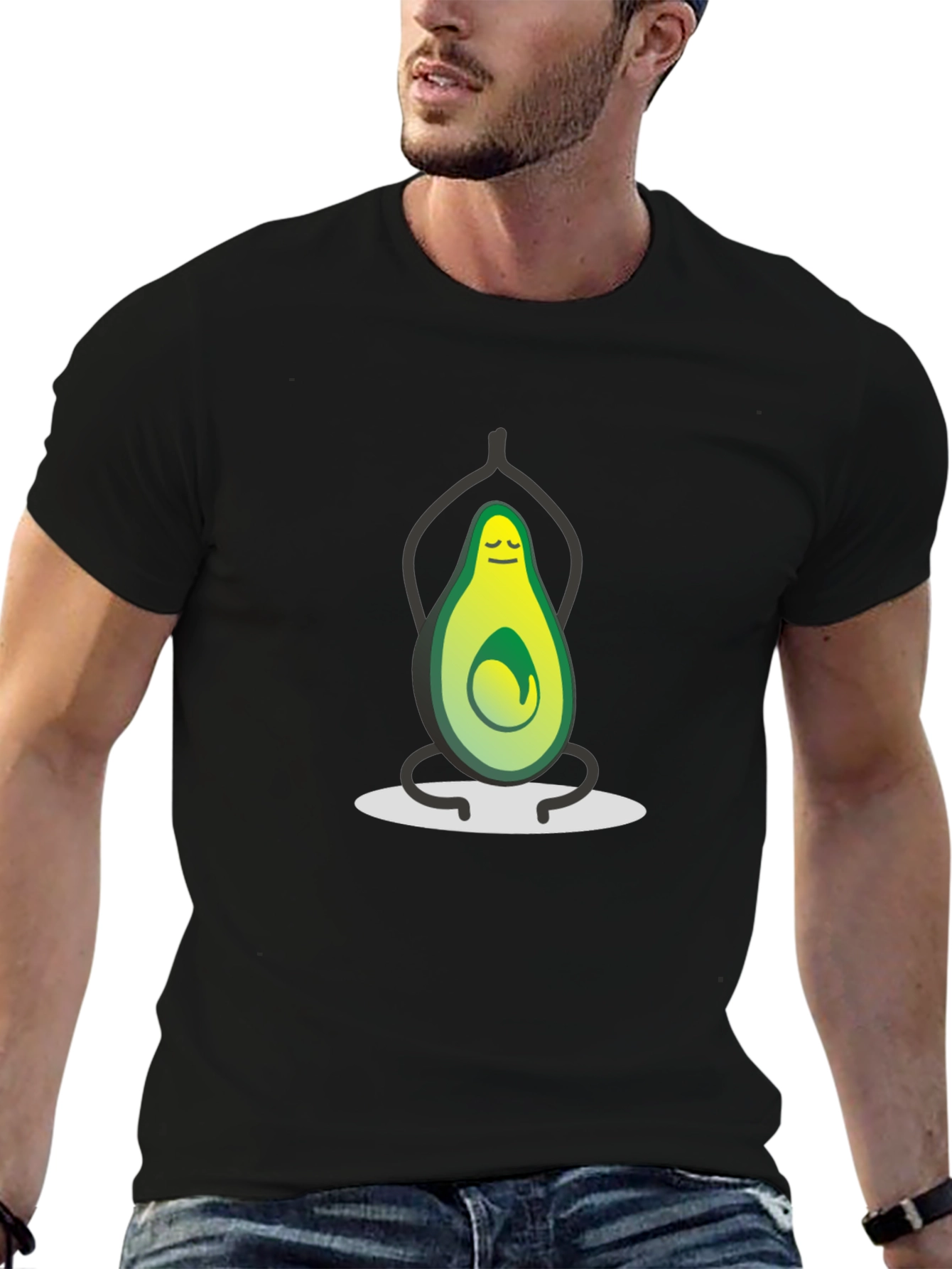 Yoga Avocado Graphic T-Shirt