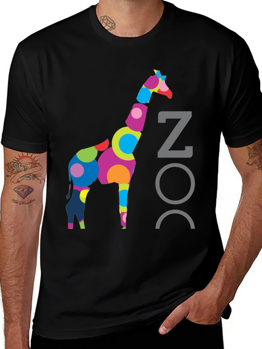 Funky Giraffe Graphic T-Shirt