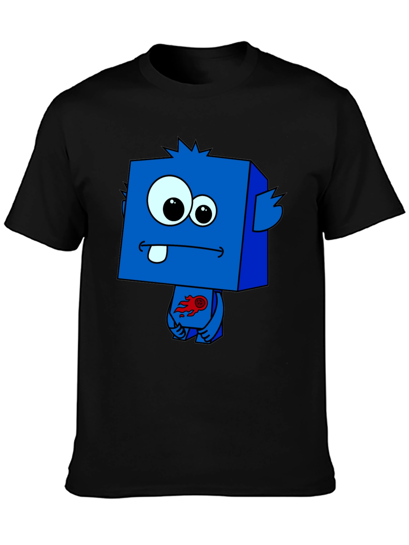Funky Blue Cartoon Monster T-Shirt