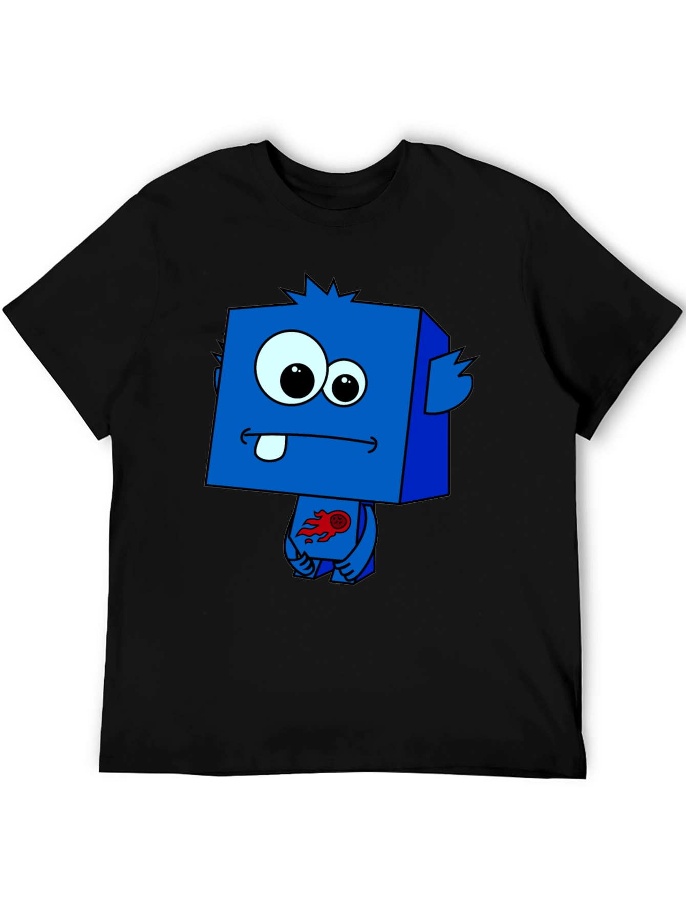 Funky Blue Cartoon Monster T-Shirt